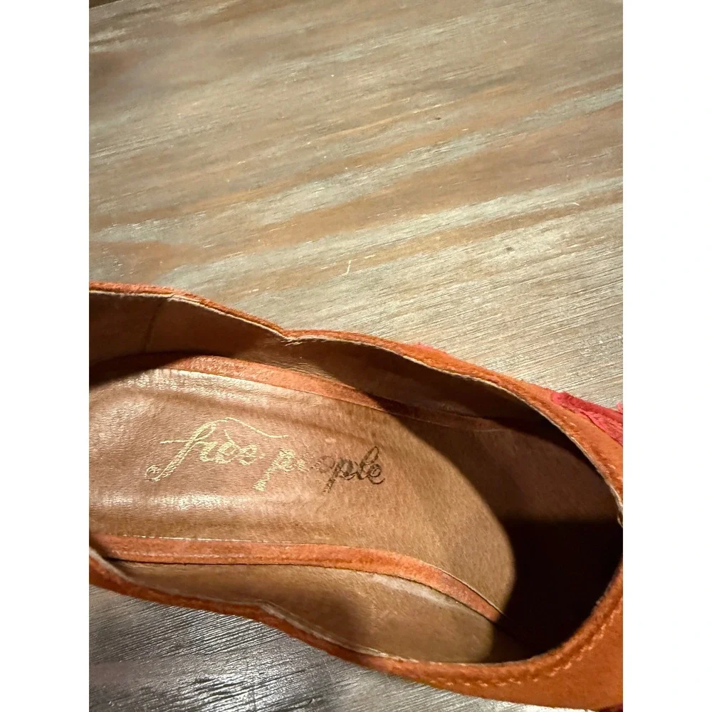 Free People Alamo Western Ankle Boots Flame Embroidery‎ Suede EU 41 US 10